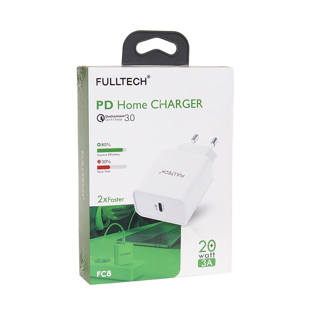 Fulltech FC8 3Amp 20W Şarj Başlık - Elk-04701