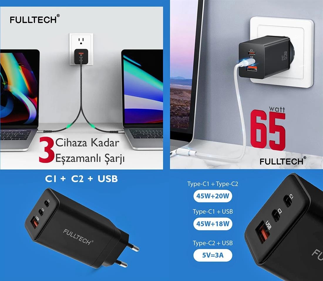 FULLTECH FC9 PD Fast Şarj 3Am - Elk-05527