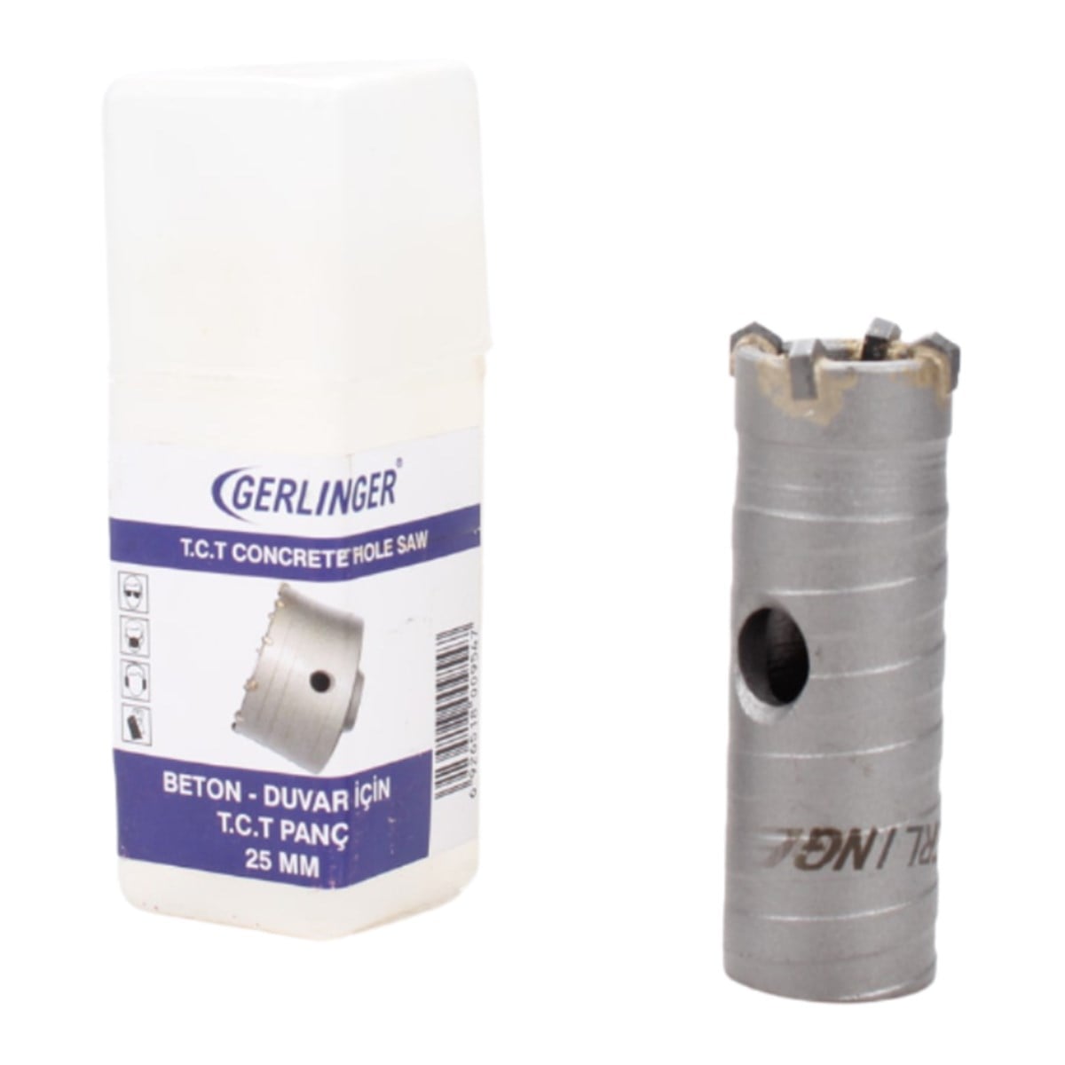 Gerlinger TCT Beton Panç 25mm (Adaptörsüz) GEBP025