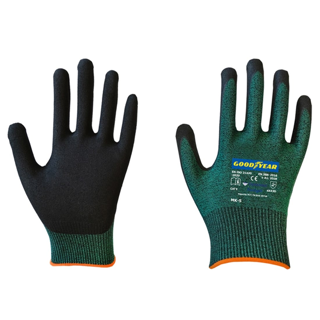 Goodyear Kesilmez Eldiven Yeşil MK5 NO:9