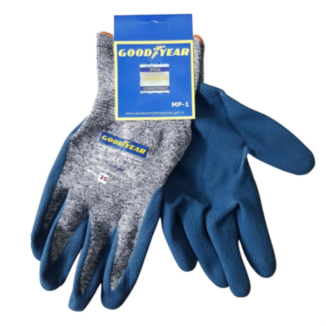 Goodyear Mp1 Parmak Kaplı Eldiven Mavi no:10