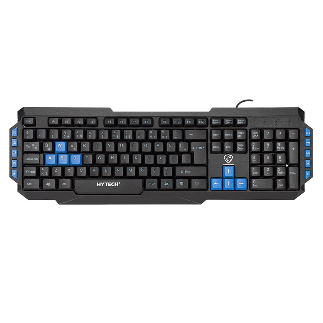 Hytech Hyk-46 Gamy Combo Siyah Usb Mavi Tuşlu Q Gaming Oyuncu Klavye + Mause Set - 35687