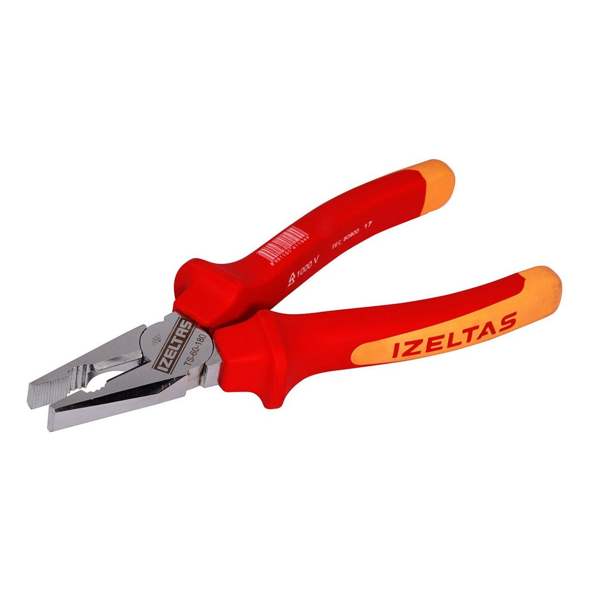 İZELTAŞ 1000V İZOLELİ ELEKTRİKÇİ KOMBİNE PENSE 180MM