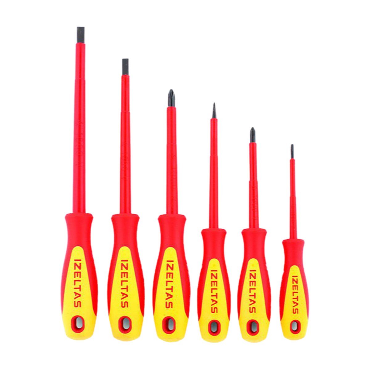 İzeltaş 1000v İzoleli Elektrikçi Tornavida Seti (6parça)-4140009106