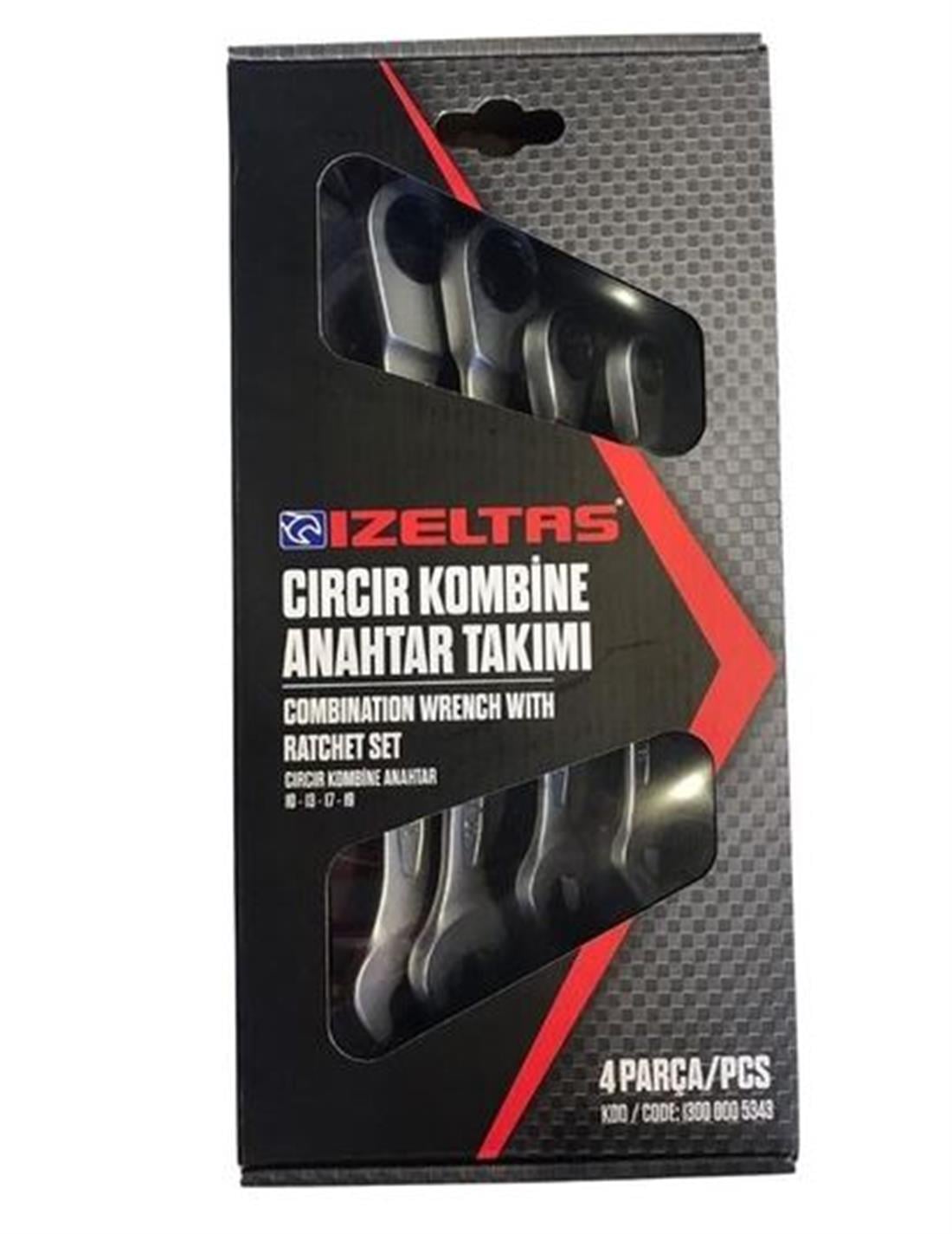 İzeltaş Cırcır Kombine Anahtar Takımı 4 Parça - 13000005343