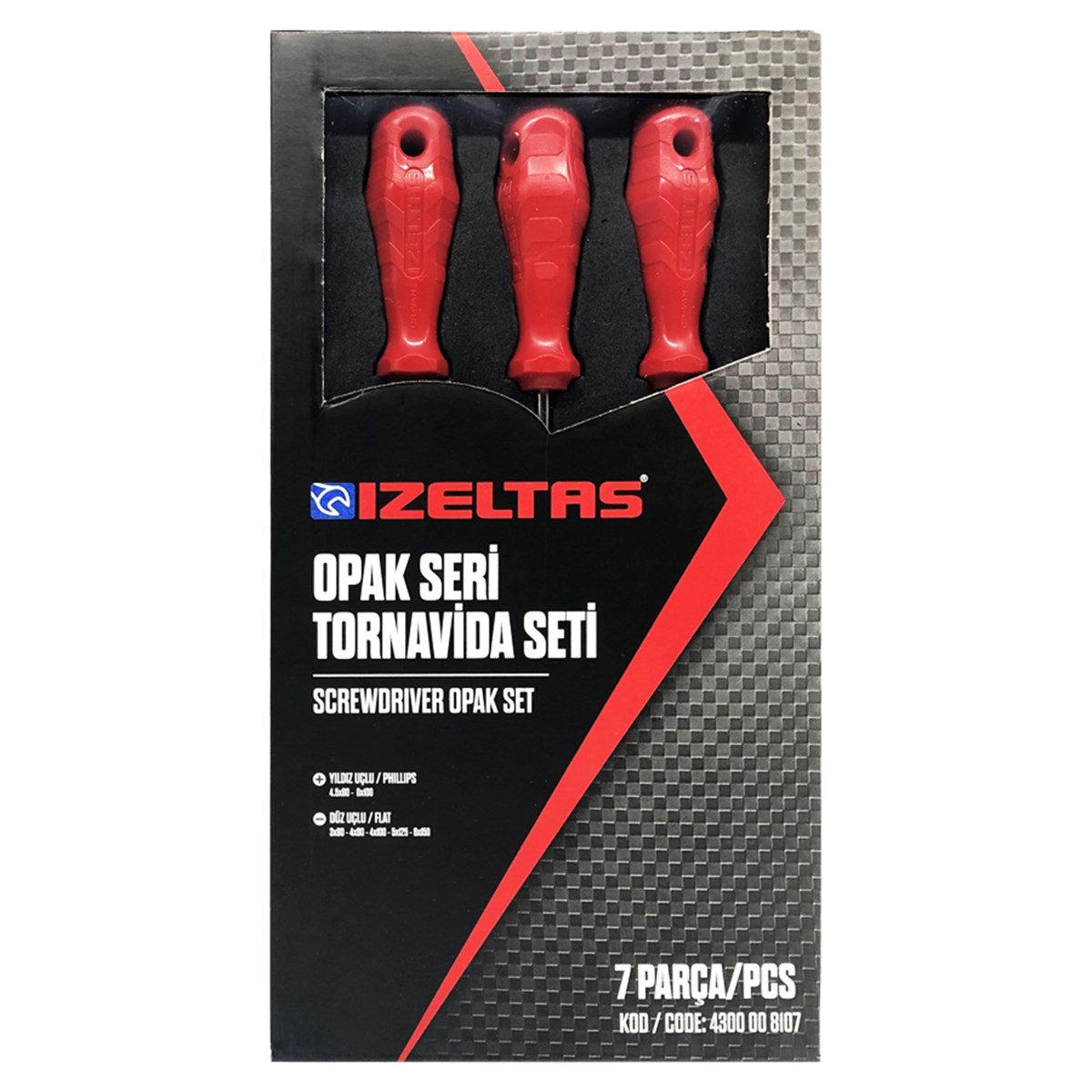 İZELTAŞ OPAK SERİ  TORNAVİDA SETİ (7PARÇA) - 4300008107