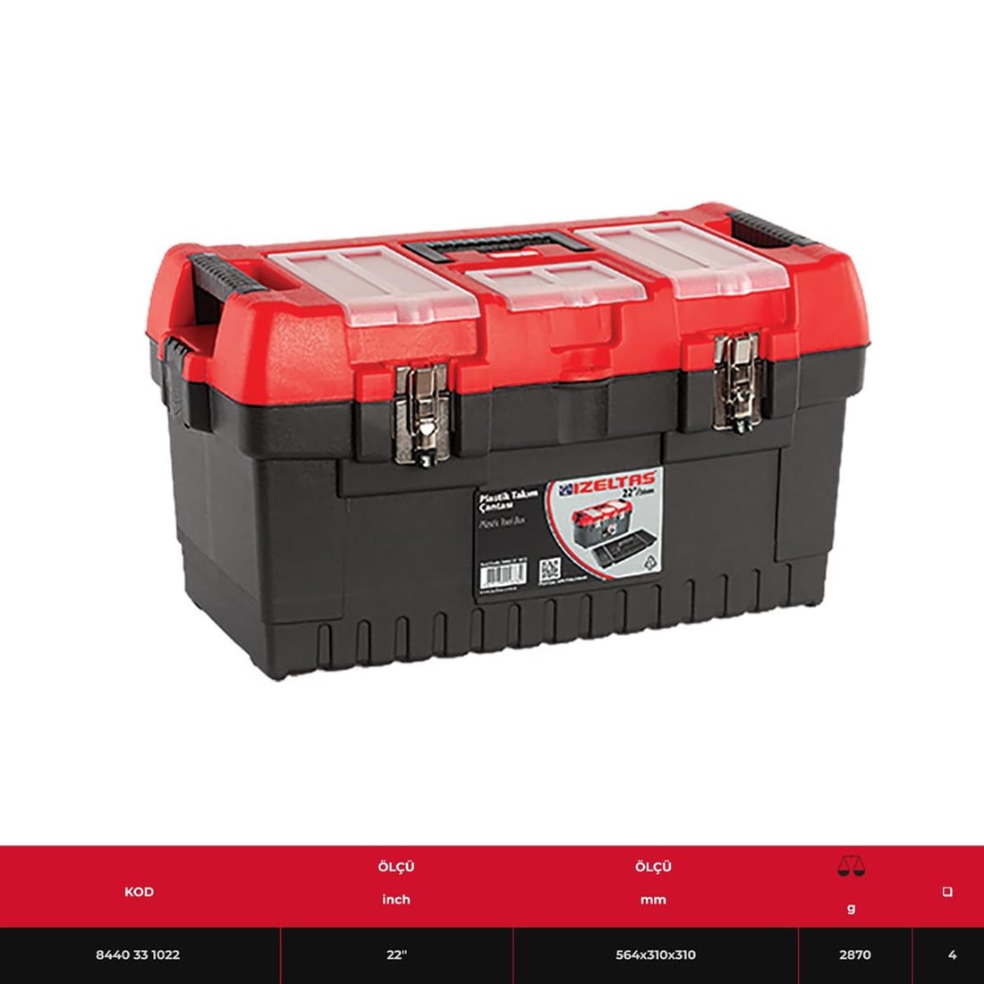 İzeltaş Plastik Takım Çantası 22'' - 8440331022