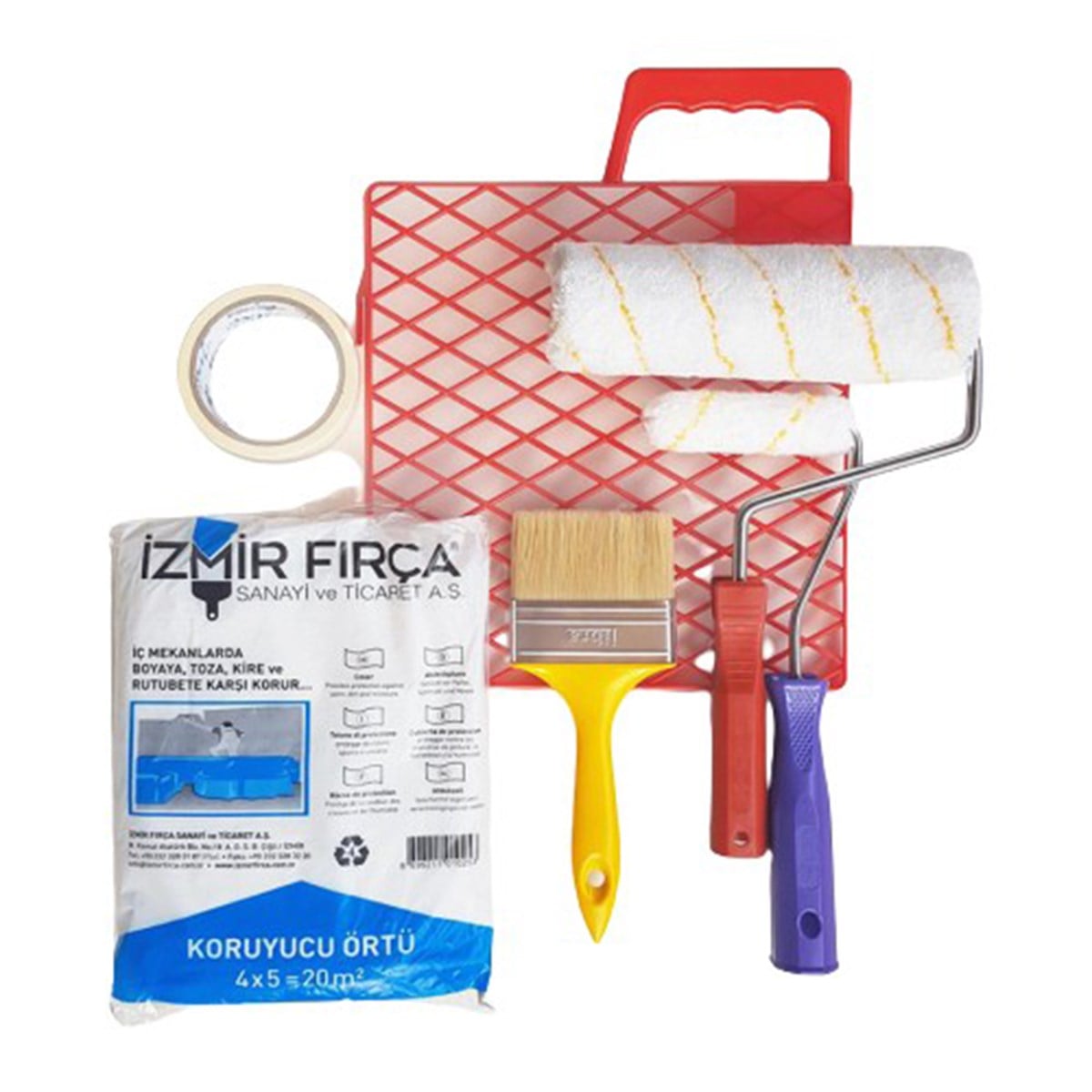 İZMİR FIRÇA 20 CM MARMAKARA BOYACI SETİ 550162