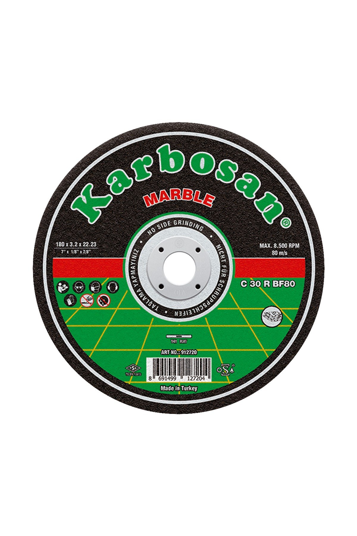 KARBOSAN 180*3*22 SC MERMER KESİCİ