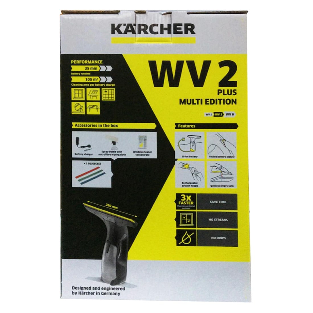 Karcher WV 2 Plus Multi Edition Şarjlı Cam Temizleme Makinesi  16334950