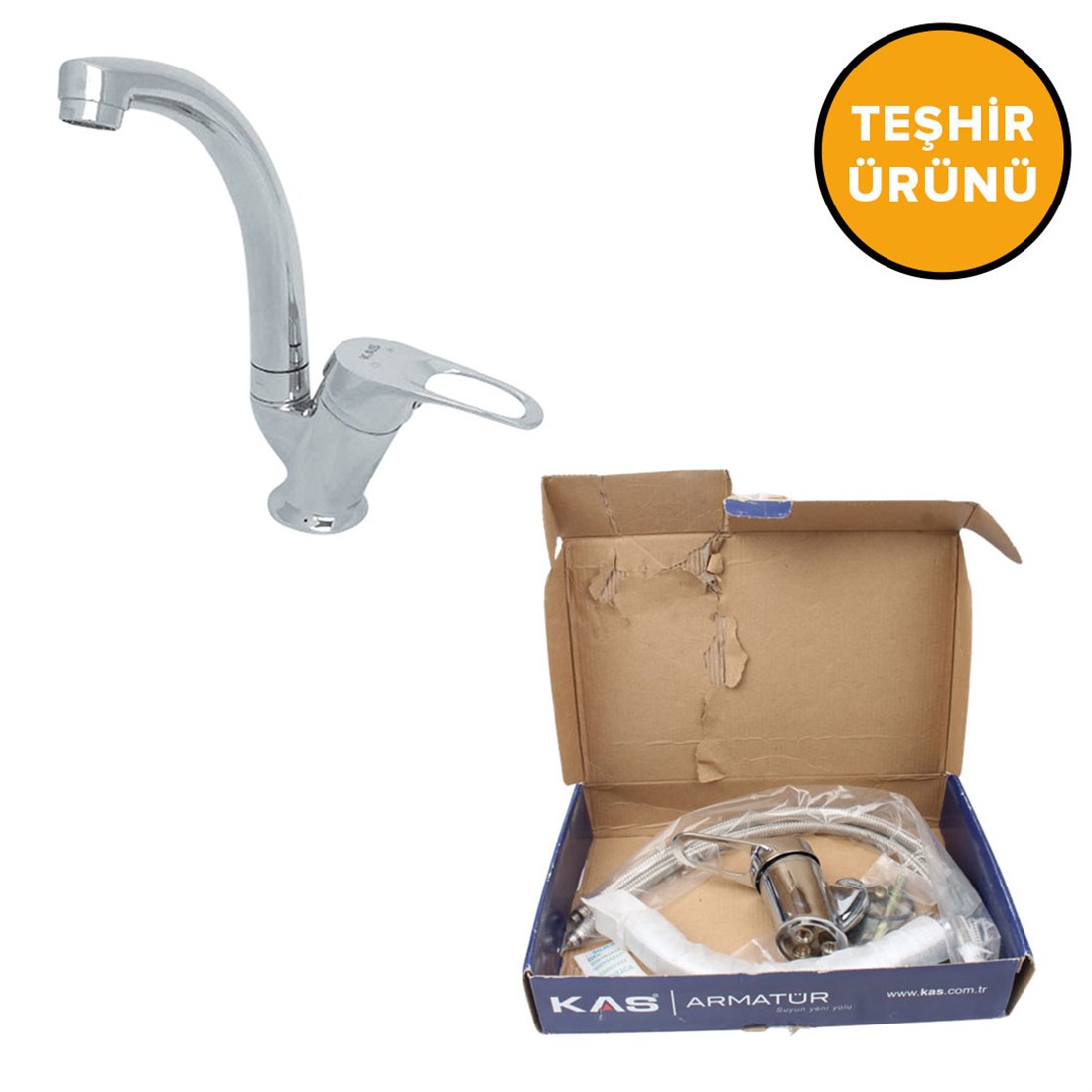 Kas Zirkonyum Kuğu Lavabo (40Kartuş) Bataryası Kas9231903
