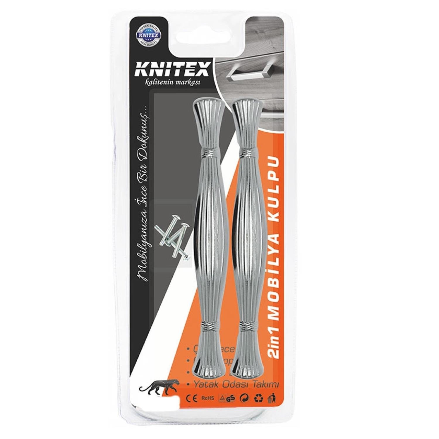 Knitex 2775 Sedir Kaplama Vakumlu Çekmece Kulpu 2 li HRD-008945