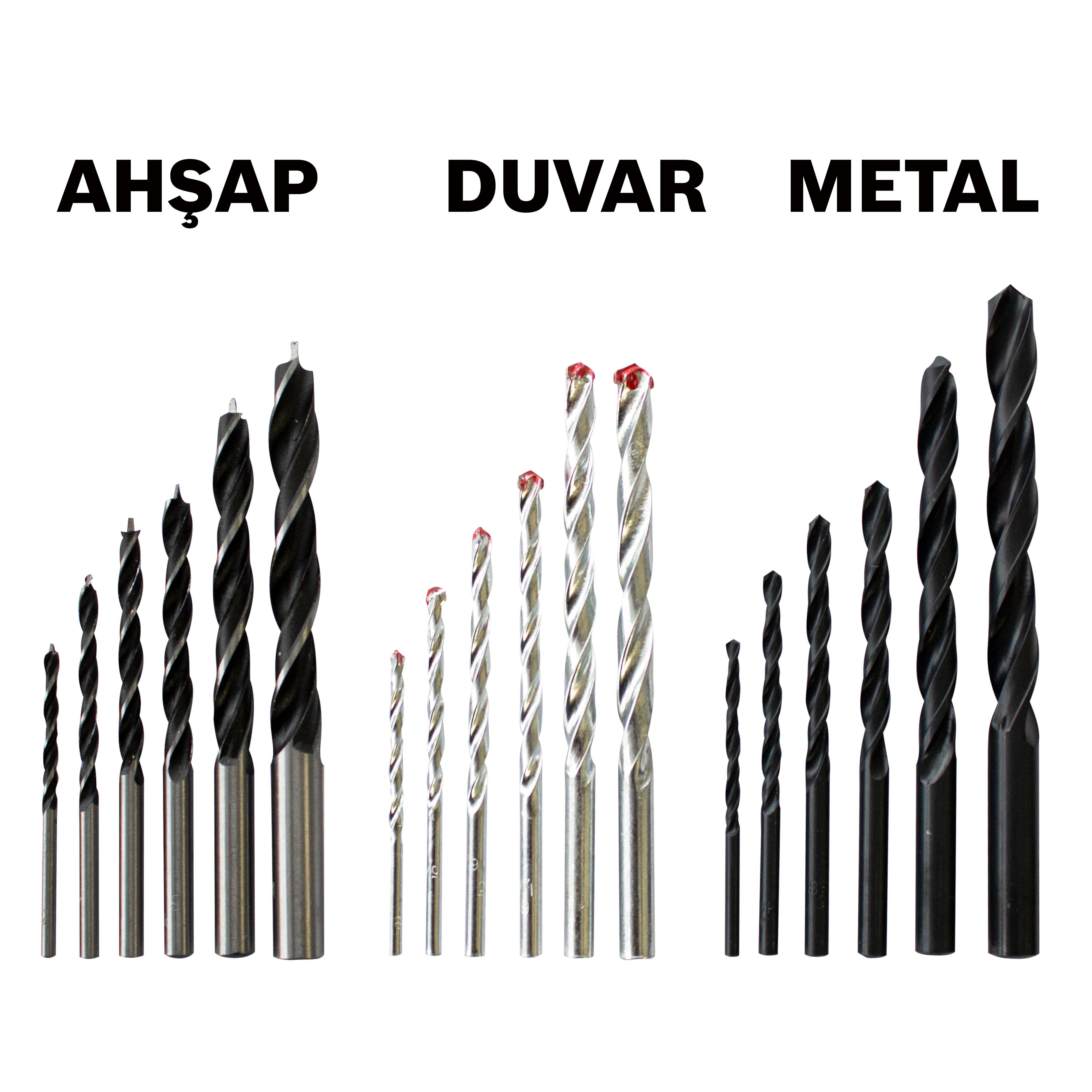 KWB Runddose HSS-HM-HO18-TLG.Kombi Matkap Ucu Seti 18 Parça 49429690