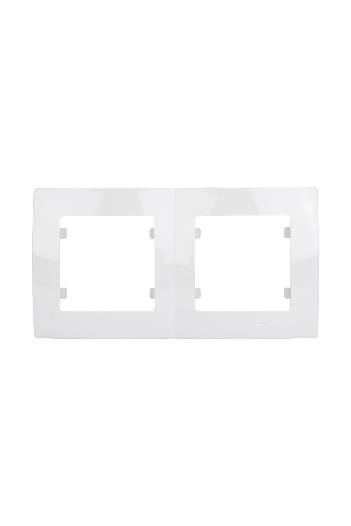 MAKEL LİLLİUM NAT.KARE BEYAZ İKİLİ ÇERÇEVE MODÜL M32001702