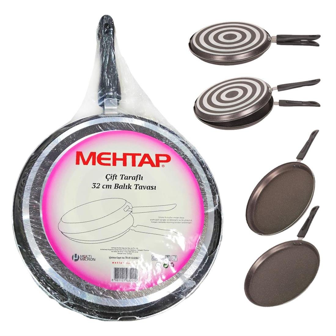 Mehtap Tava Balık İkiz Granit 32cm - Züc10462