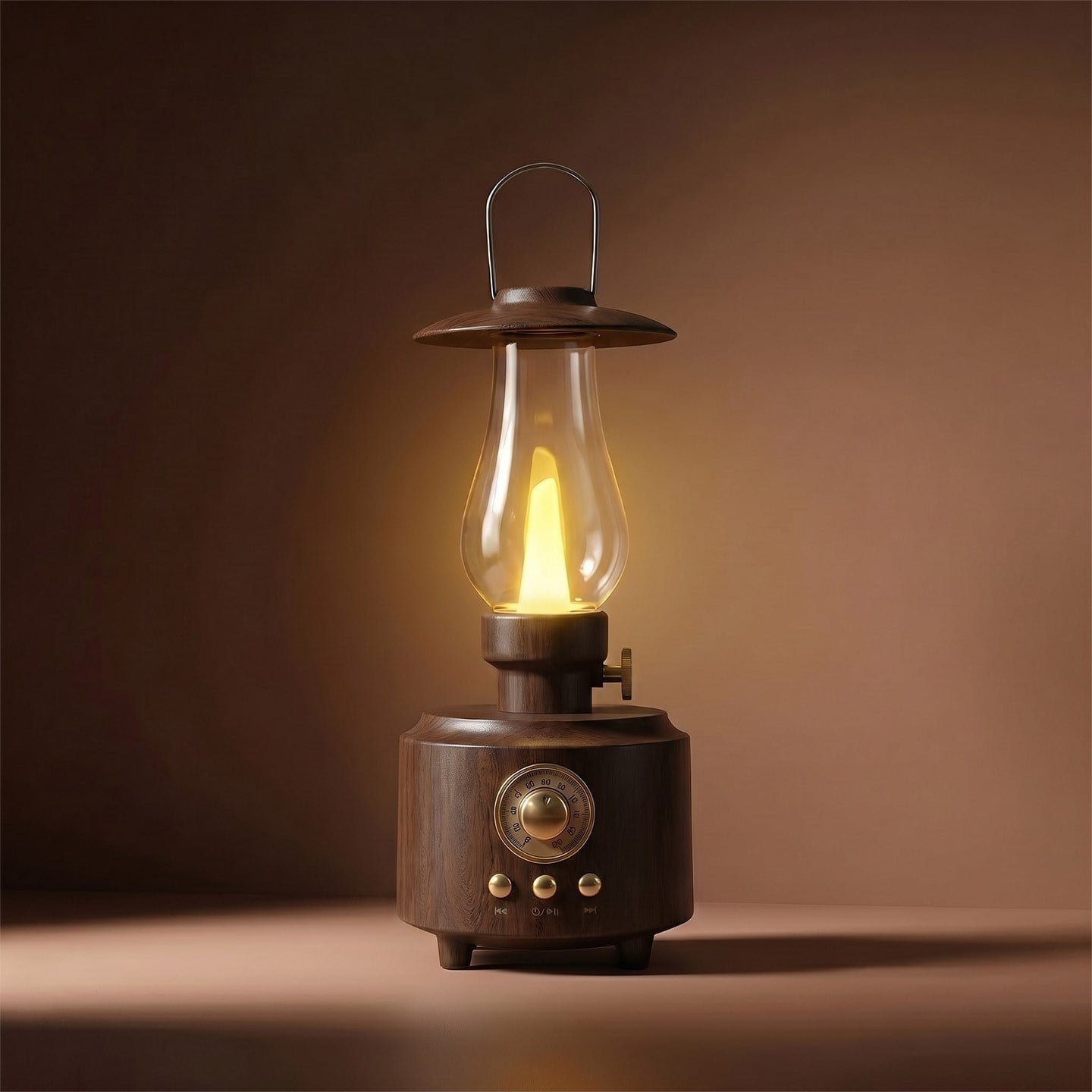 Mikado MD-1 Luxound 5W Kahverengi BT Nostalji Lambalı Retro Speaker - 43385