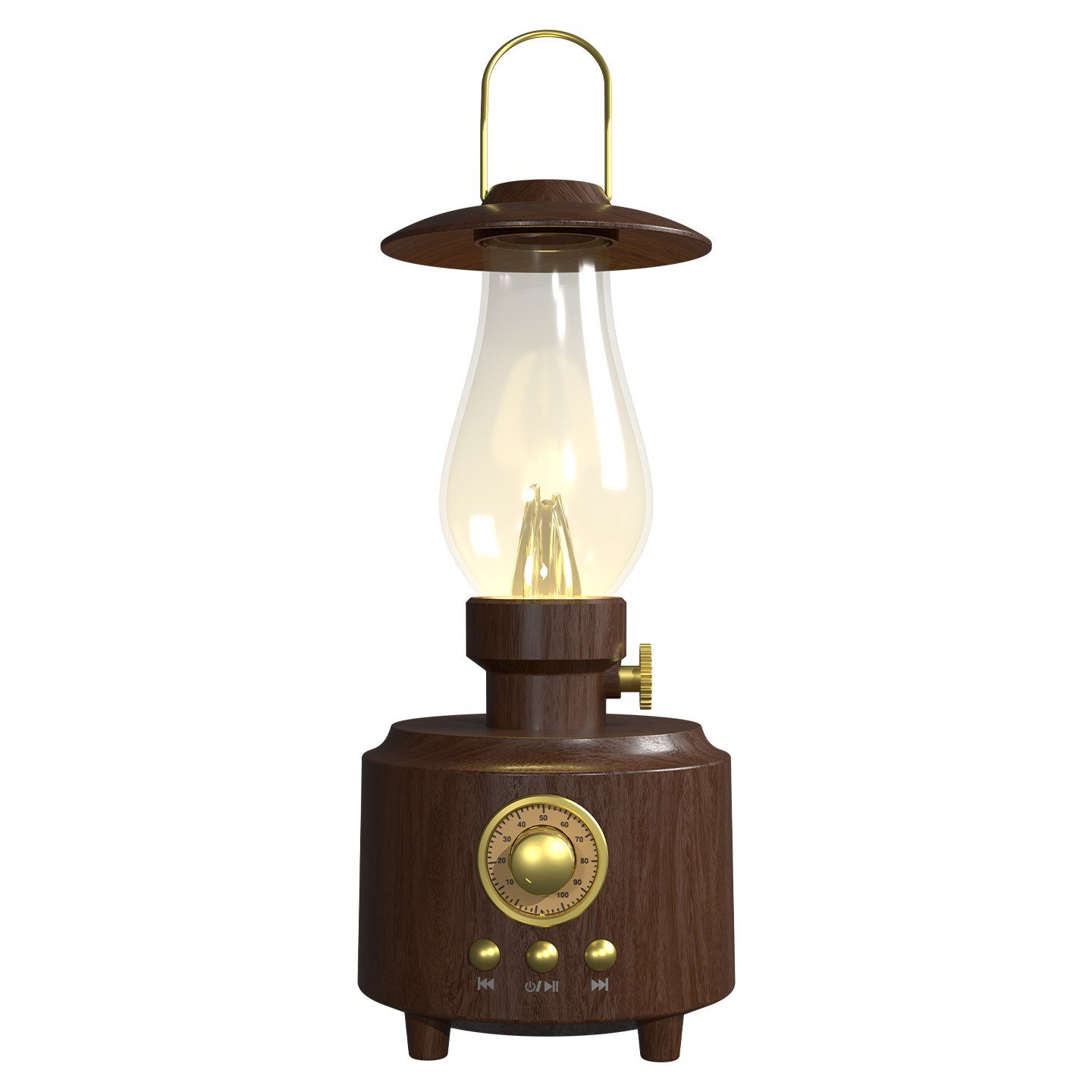 Mikado MD-1 Luxound 5W Kahverengi BT Nostalji Lambalı Retro Speaker - 43385
