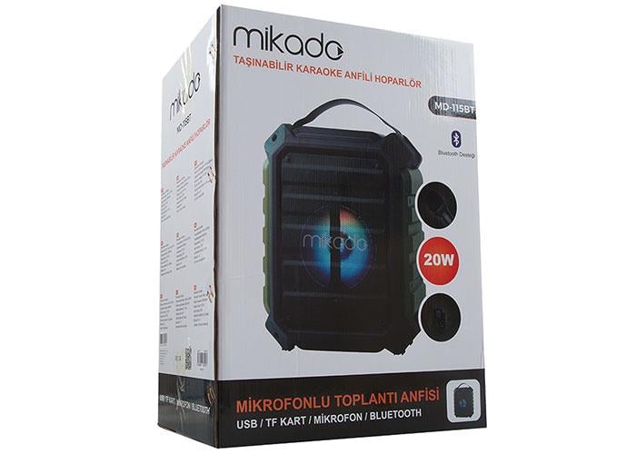 Mikado MD-115BT 20W 2 Adet Kablosuz El+ Baş-Ense Mikrofonlu Usb/sd Bluetoothlu Toplantı Anfisi