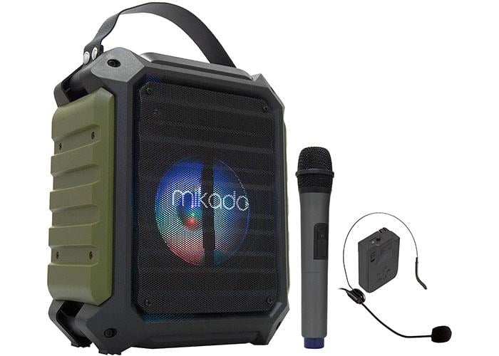 Mikado MD-115BT 20W 2 Adet Kablosuz El+ Baş-Ense Mikrofonlu Usb/sd Bluetoothlu Toplantı Anfisi