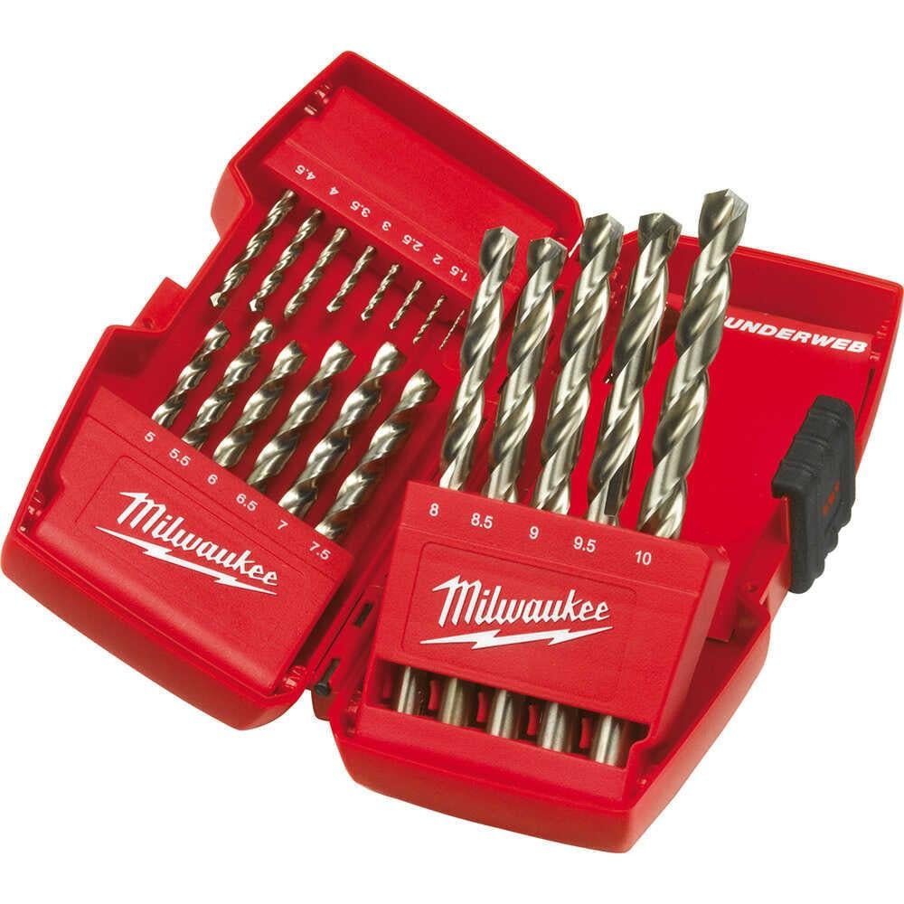 MİLWAUKEE Metal Matkap Ucu Set 19 Parça (1-10) Thunderweb Seri - T4932352374