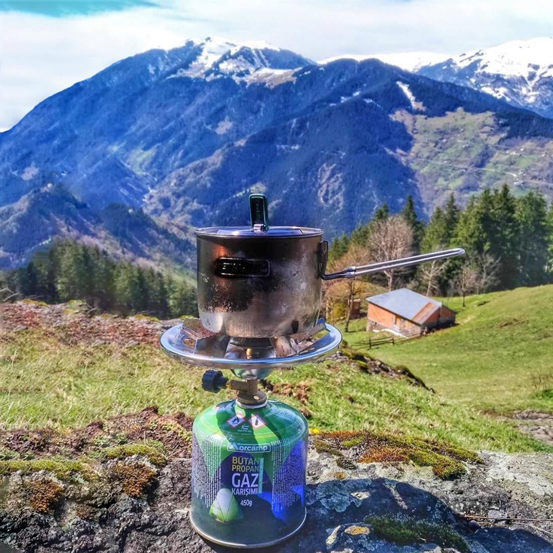 Orcamp Ocak Seti Siboblu Portatif Kartuş 450gr Tüp - 3687