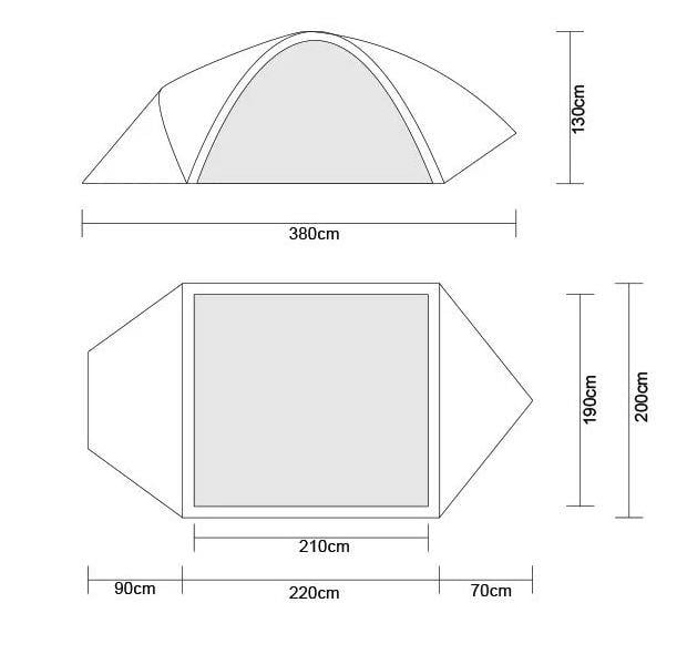 Orcamp Out-3010 Nord 3 Kişilik Çadır Çantalı