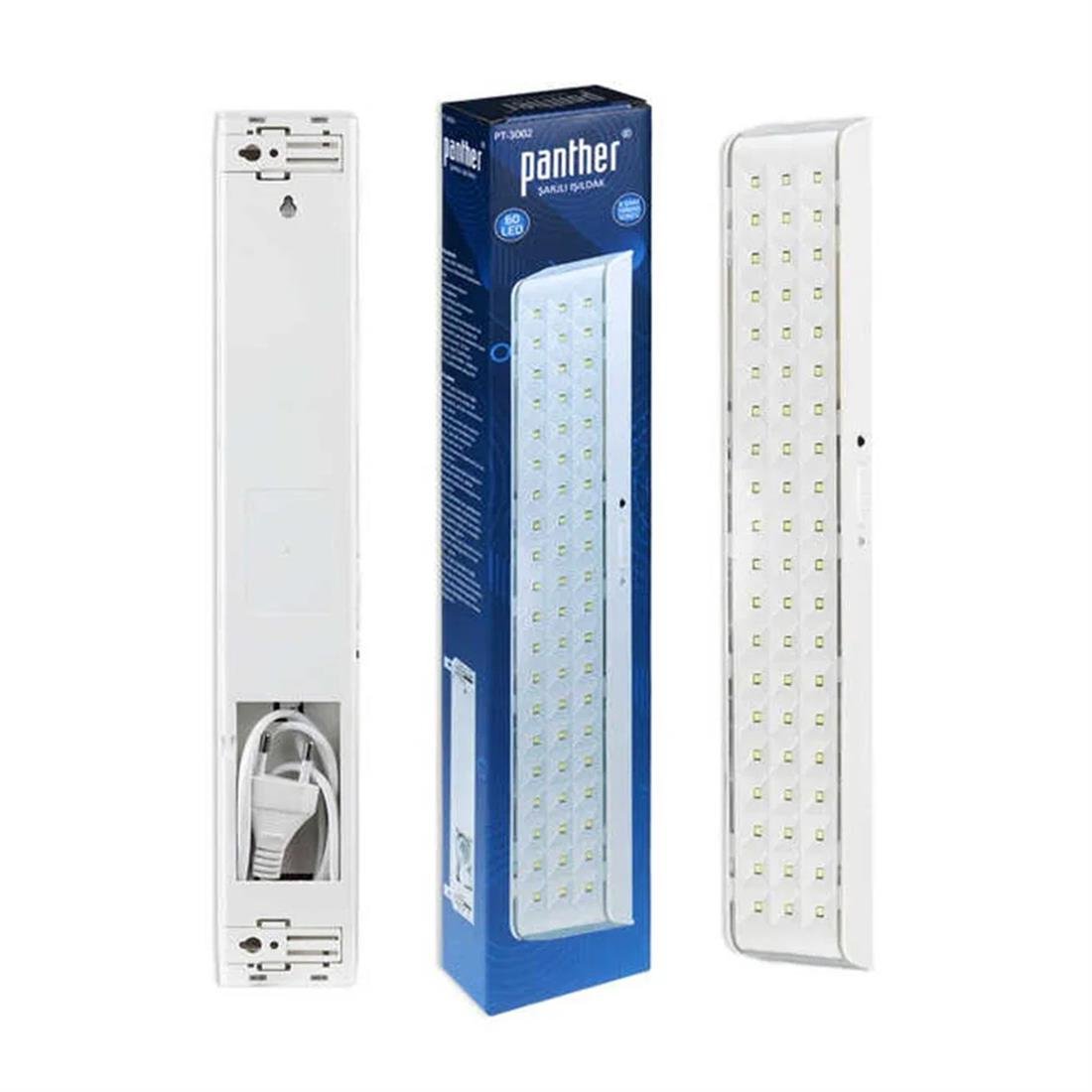 Panther 3002 Şarjlı Işıldak 60 Ledli HRD-011598