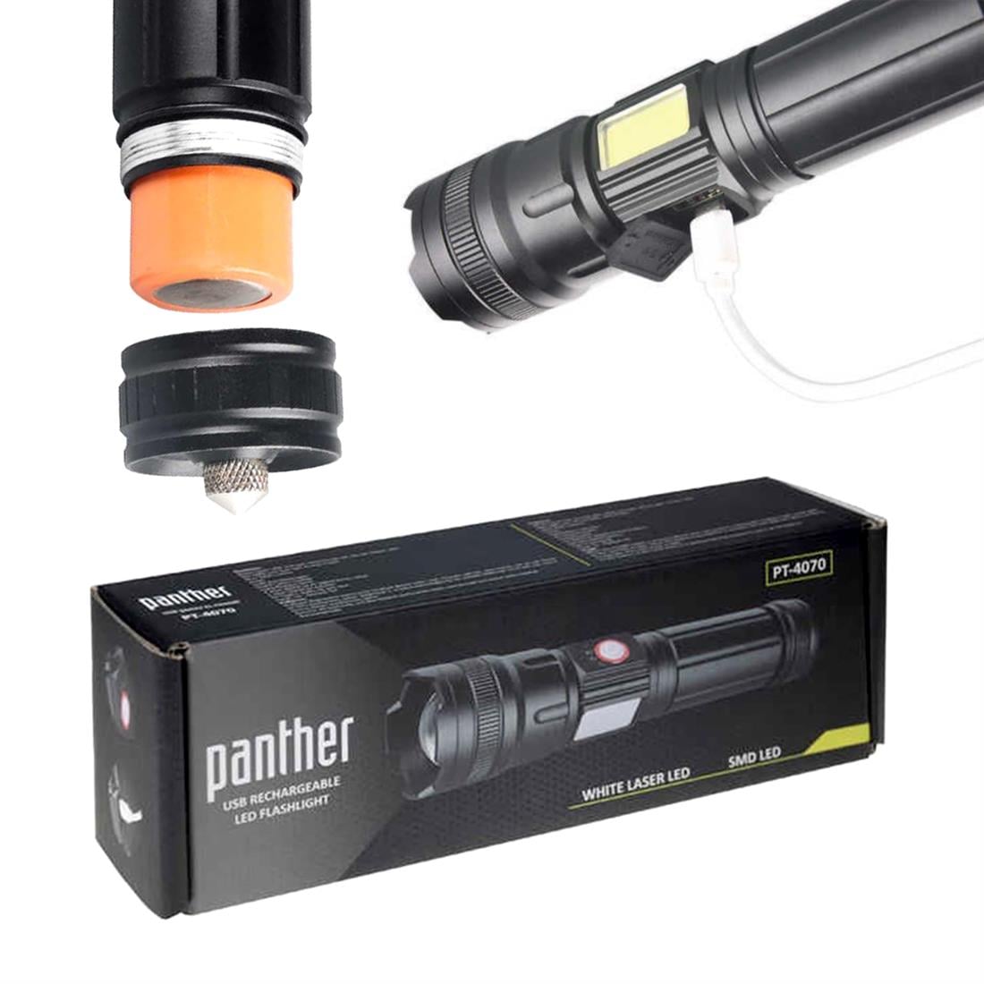 Panther PT-4070 USB Şarjlı El Feneri