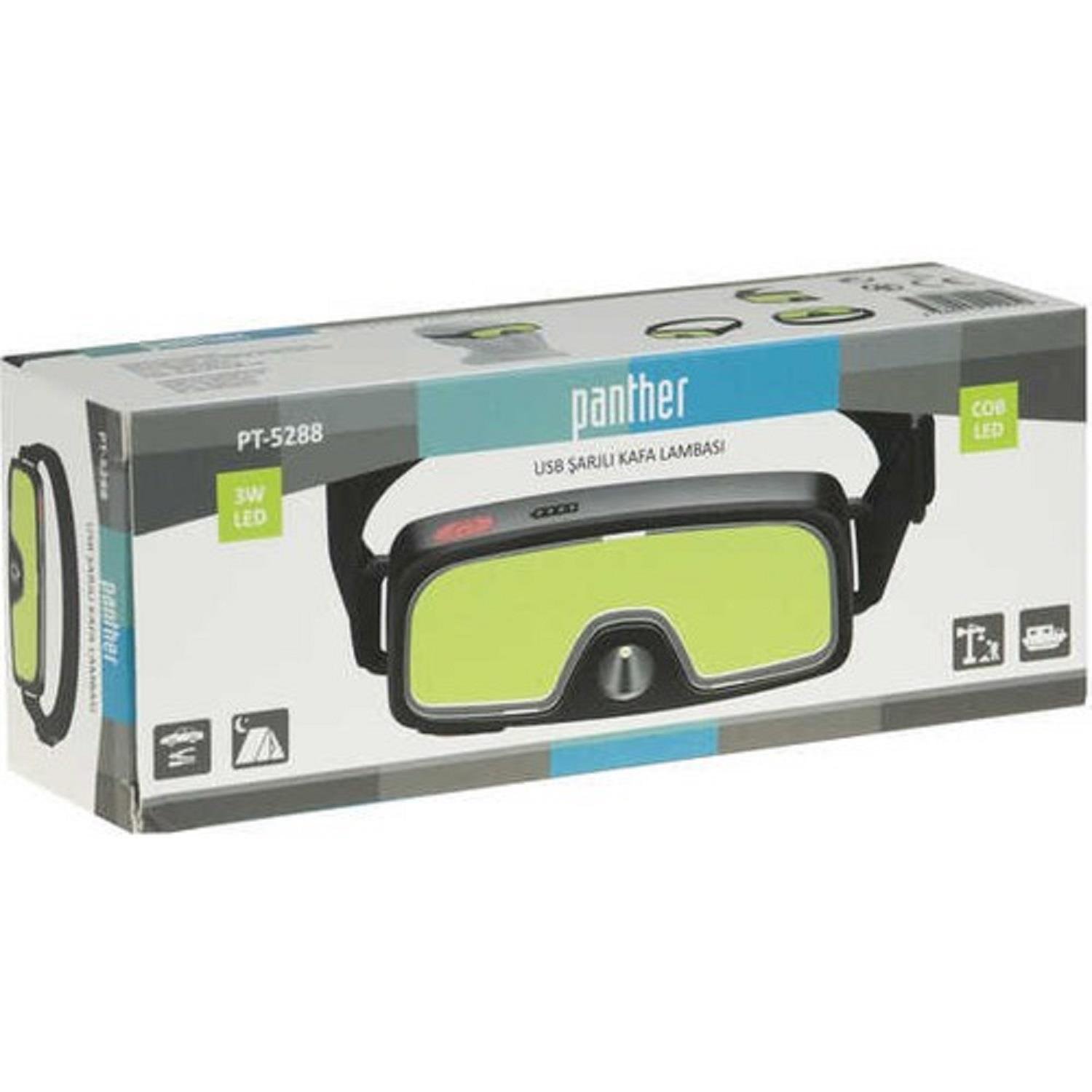 Panther PT-5288 Usb Şarjlı Kafa Lambası