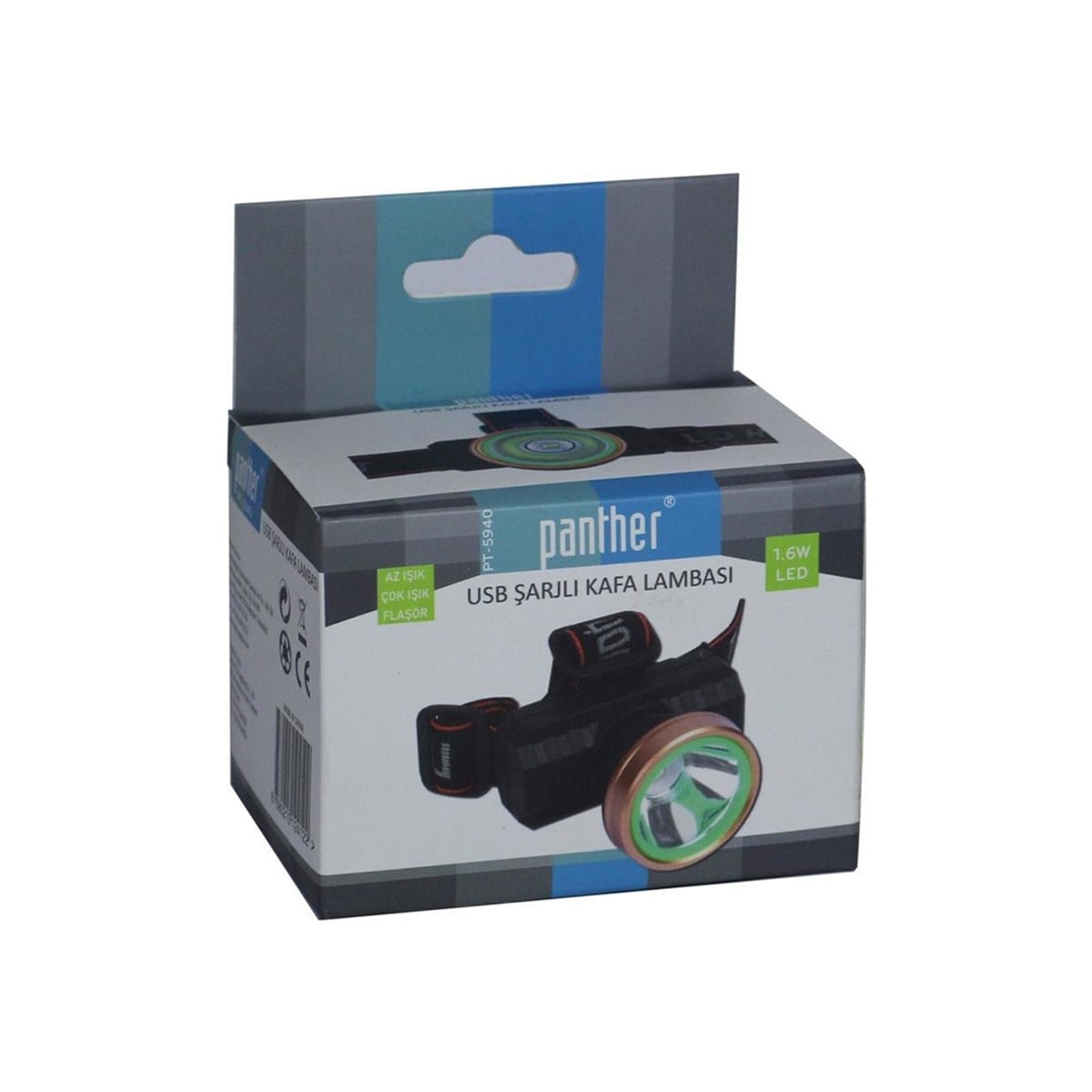 Panther Pt-5940 Şarjlı Kafa Lambası 1,6w Hrd-007805