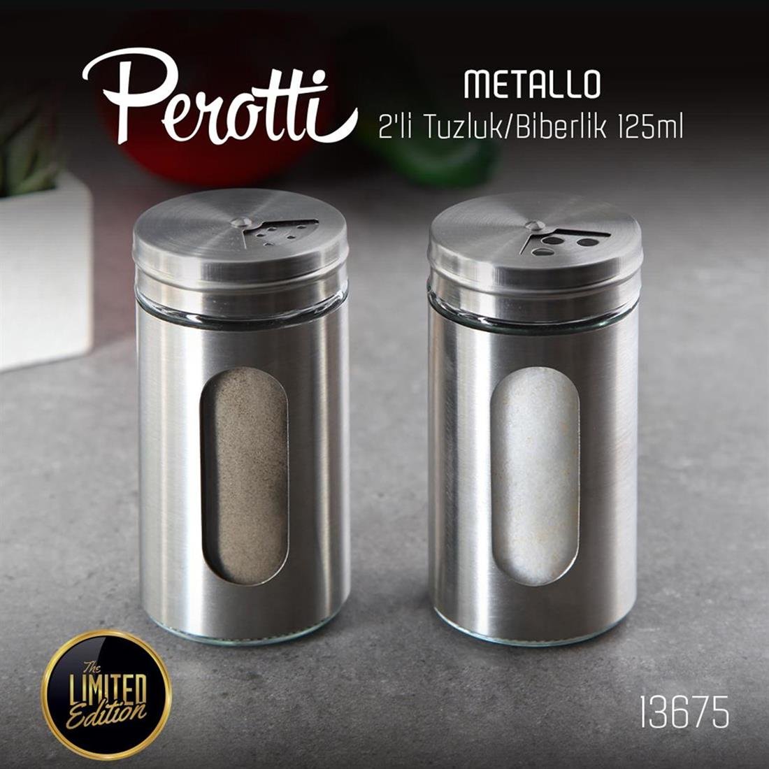 Perotti 13676 Metallo Tuzluk 2'Li 180ml - Zücc76851