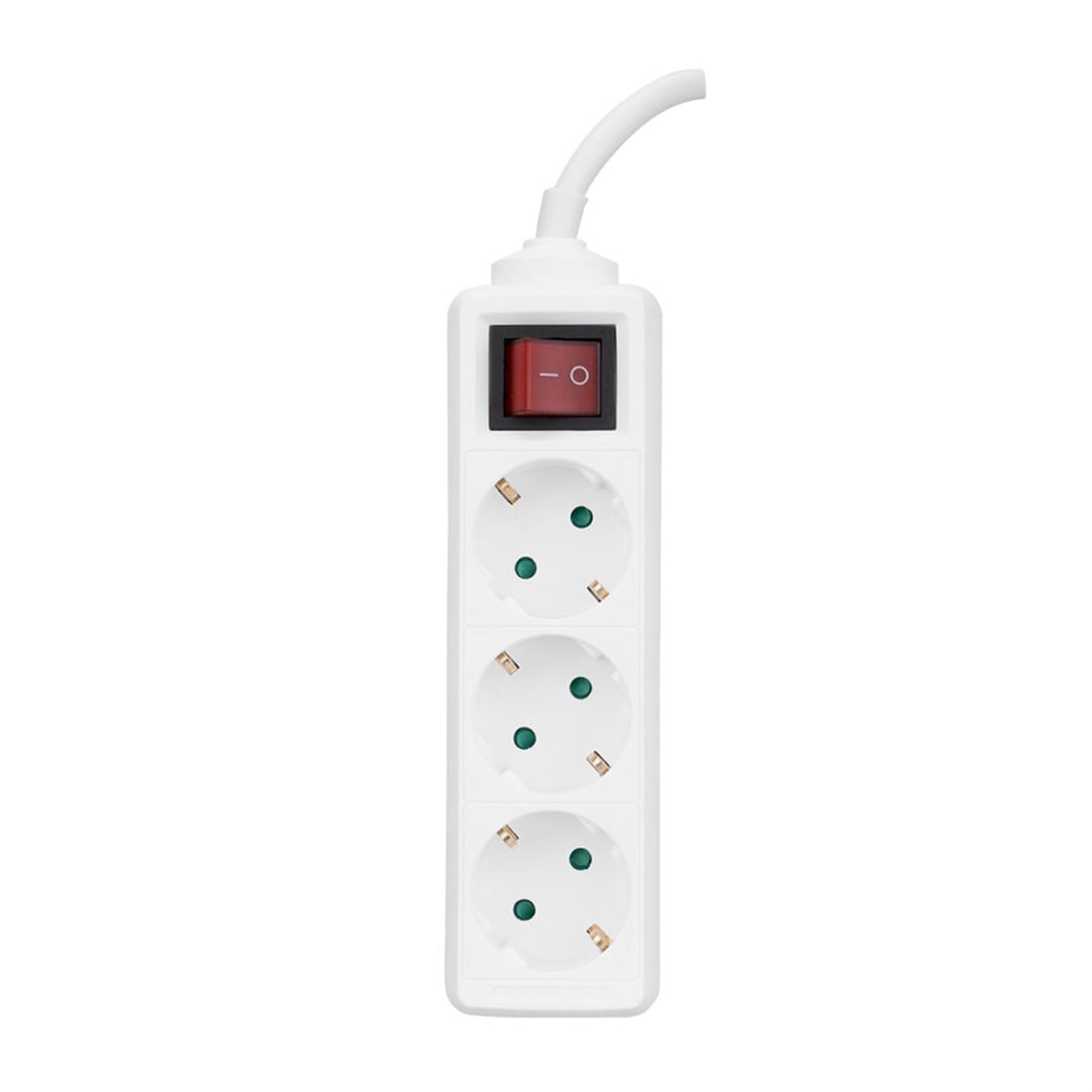 Philips SPS1030A/51 Tam Bakır Kablolu 3'Lü Çocuk Korumalı Beyaz Priz Çoklayıcı 2mt - 36107