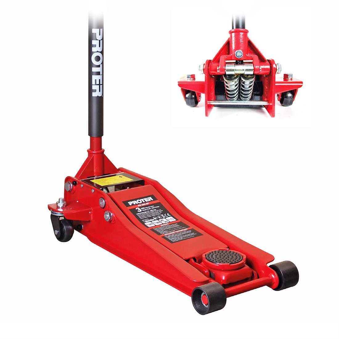 Proter PR 303 DP Arabalı Kriko 2 Piston (Düşük Profil) 3 Ton - P3KR230