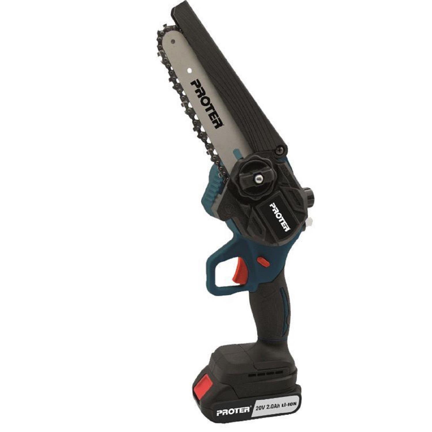 Proter PST 115 ST 150mm Kömürsüz Zincirli Yağlı Dal Kesme Makinesi Akülü 2Ah 20V - P1EA042