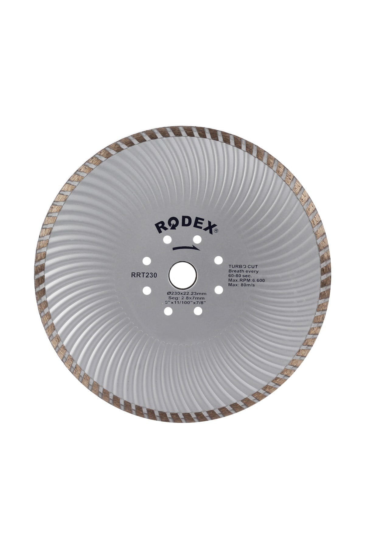 RODEX RRT230 TURBO KANALLI TESTERE 230