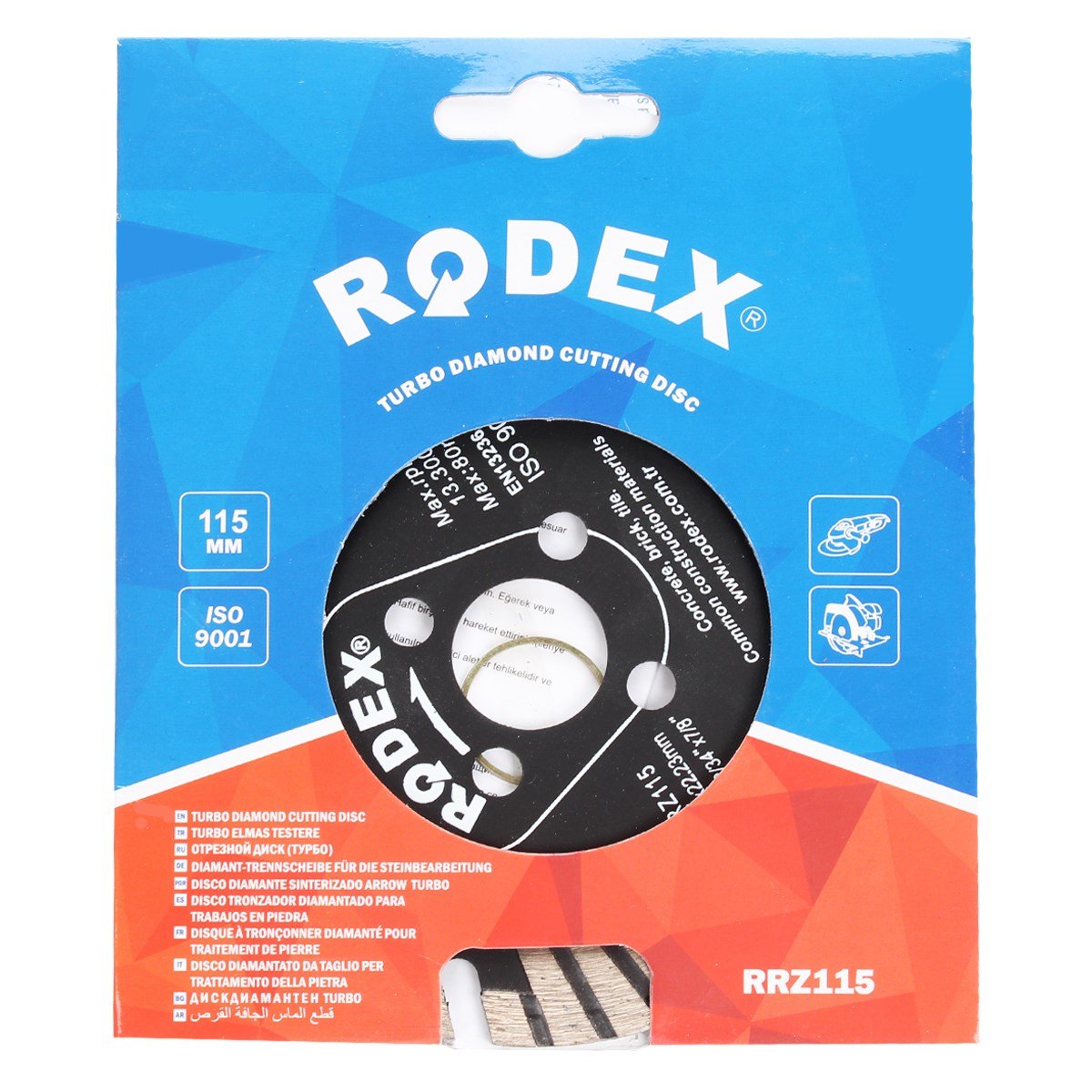 RODEX RRZ115 TURBO ELMAS TESTERE 115