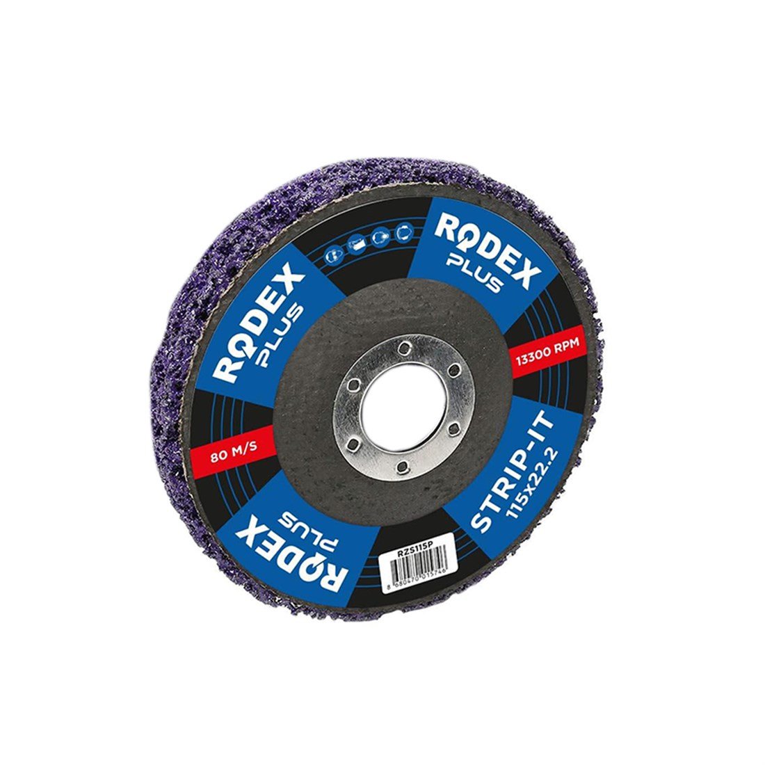 Rodex Rzs115P Mor Boya Pas Kazıma Metal Parlatma Diski 115Mm