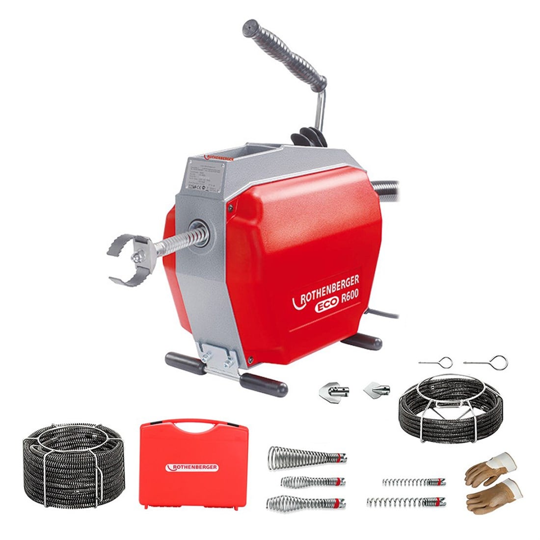 Rothenberger R600 Eco Seri Kanal Açma Makinası 16,2+22,2mm Spiral St 1099915
