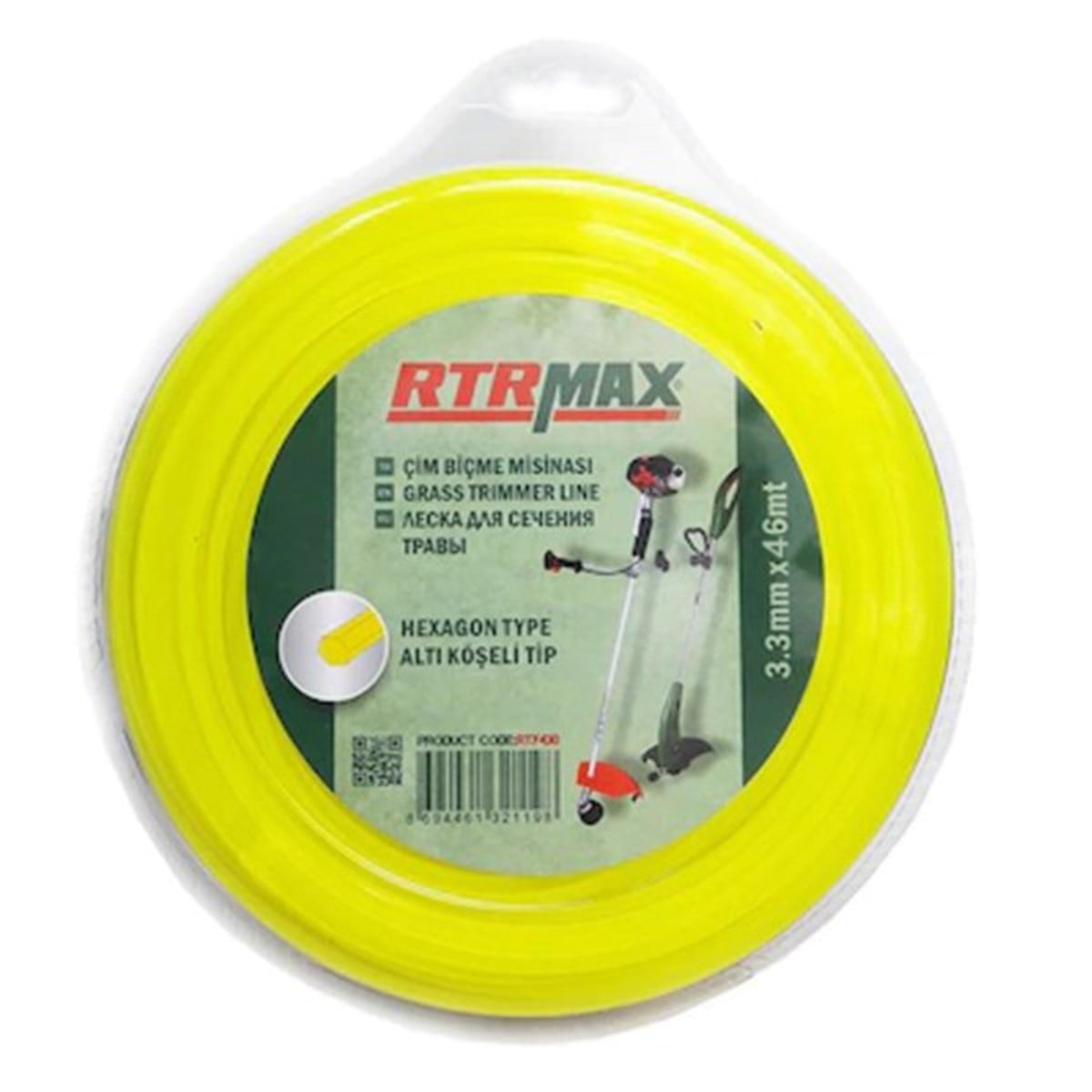 RTRMAX RTY433 TIRPAN MİSİNASI SARI 3,3MM*46MT