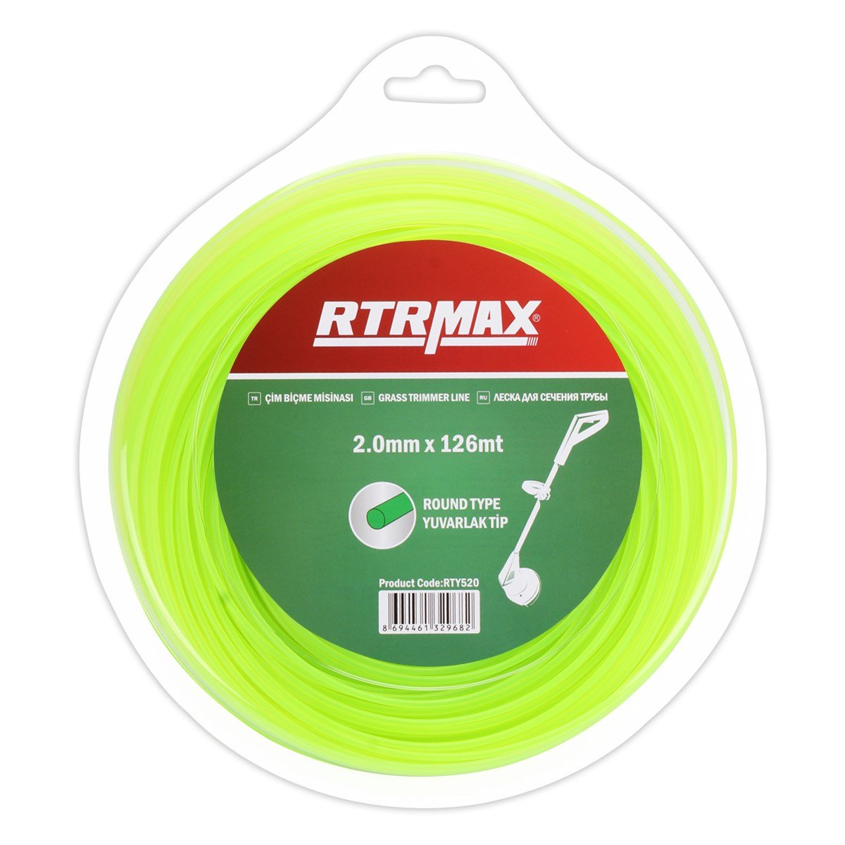 RTRMAX RTY520 TIRPAN MİSİNASI YEŞİL 2MM*126MT