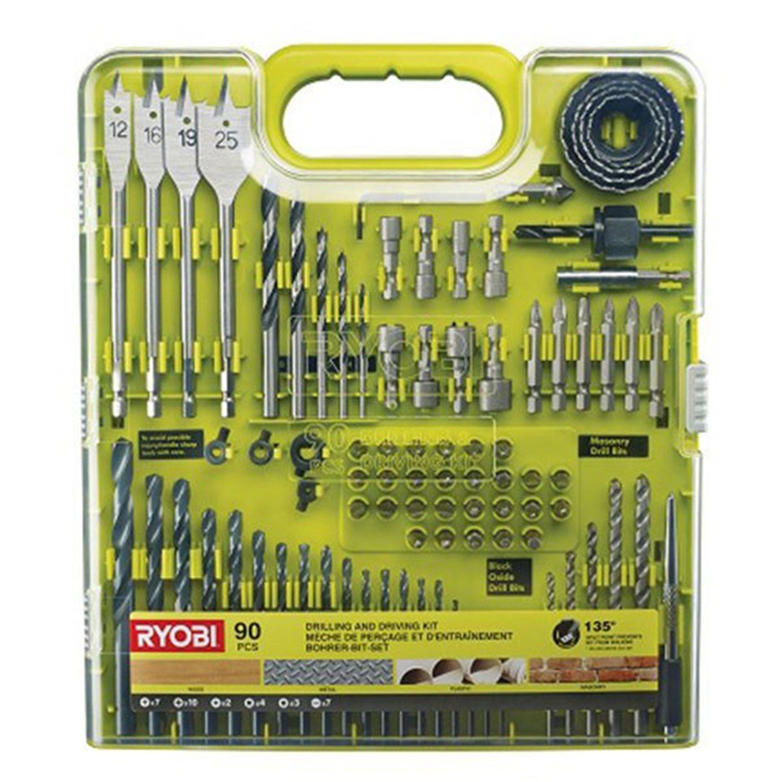 Ryobi RAKDD90 Set Vidalama Delme Uçları T5132004665