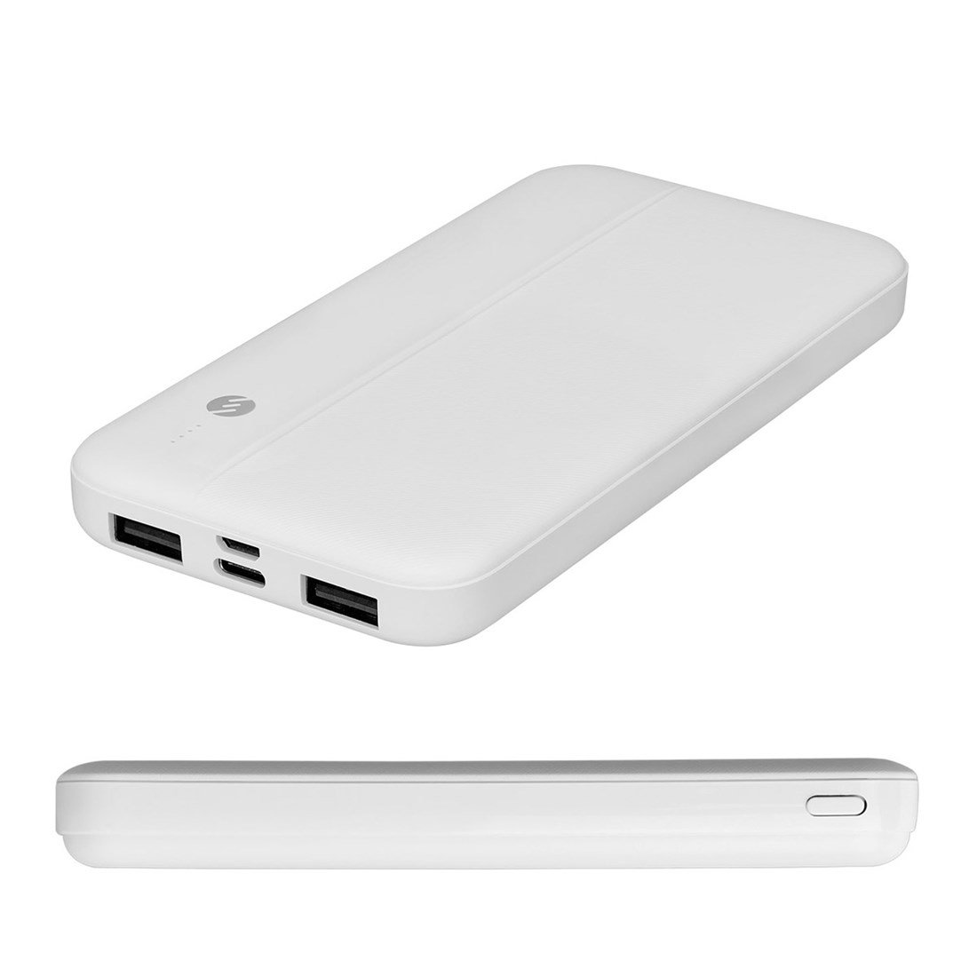 S-link IP-G10N 10000mAh Micro+Type C Girişli Powerbank BEYAZ Taşınabilir Pil Şarj Cihazı - 35661