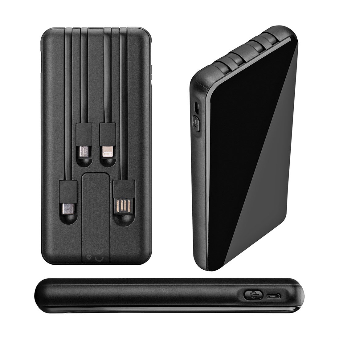 S-Link IP-G13K Port+Micro+Usb Girişli 10000mah Siyah Powerbank Lcd Göstergeli - 36285