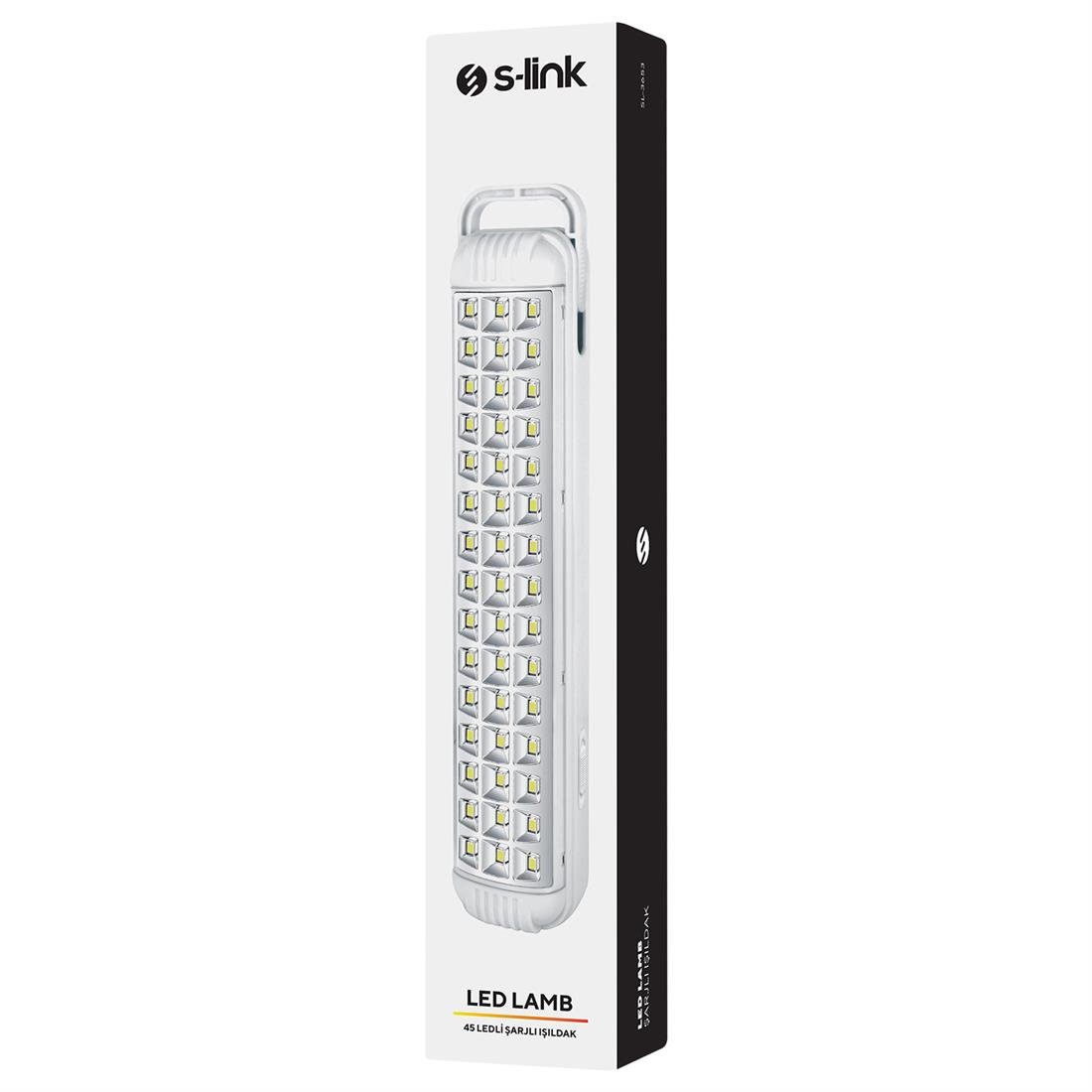 S-Link SL-3653 Beyaz 45smd Ledli 4v 750Mah 3 Şarjlı Acil Durum Işıldağı - 37799