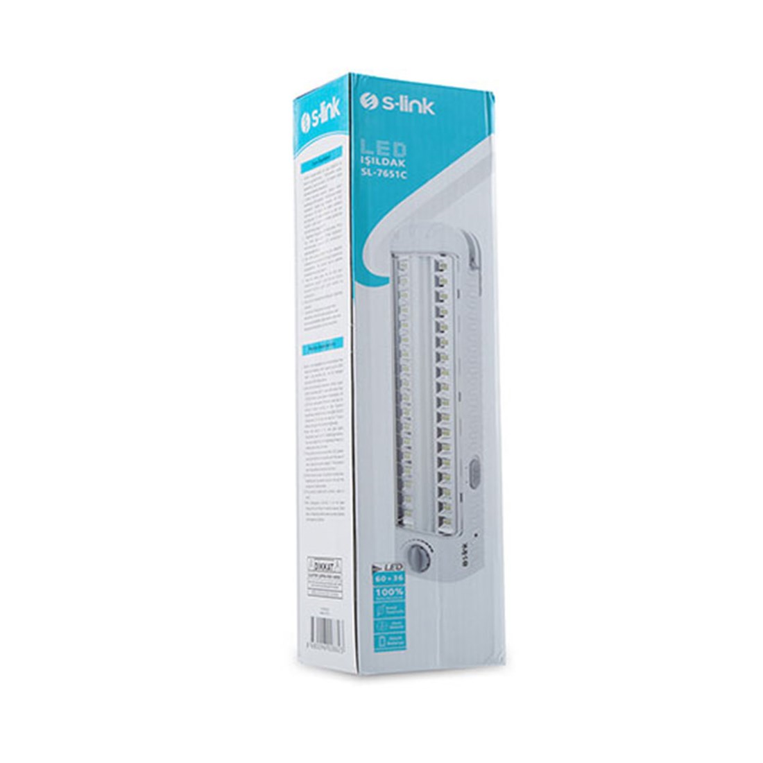 S-link SL-7651C Uzun 36 SMD + 60 SMD Ledli Işıldak 18174