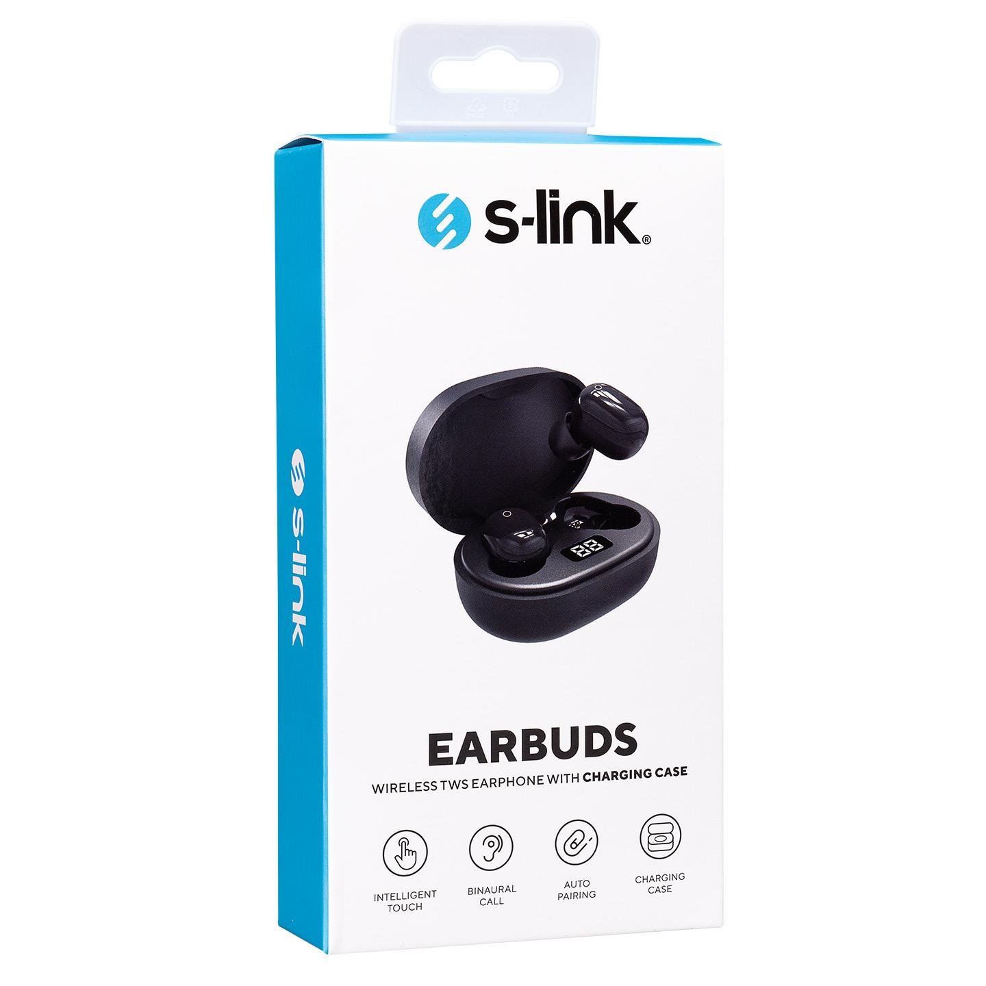 S-link SL-TWS05 Siyah Mobil Telefon Uyumlu Bluetooth TWS Mikrofonlu Kulaklık - 35676