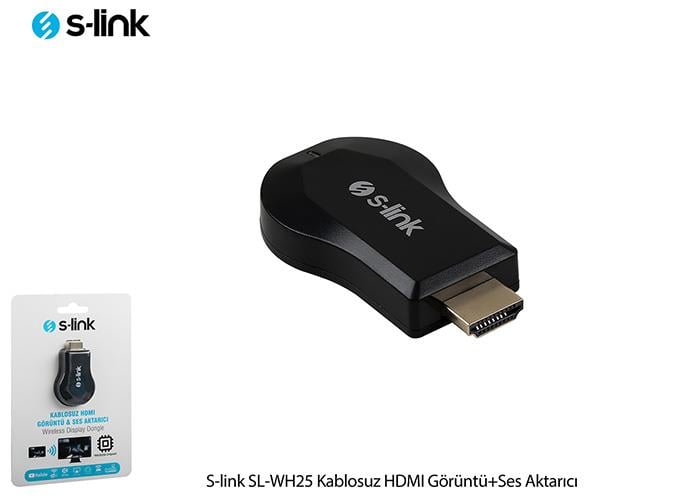 S-link SL-WH25 Kablosuz HDMI Görüntü+Ses Aktarıcı - 34010