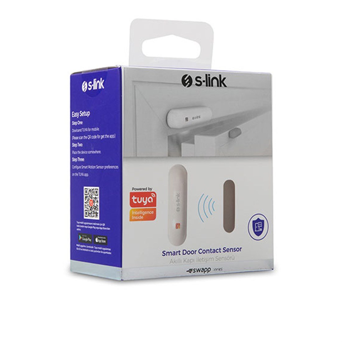 S-Link Swapp SL-EG01 Akıllı Ev güvenliği Kablosuz Kapı Pencere Manyetik Sensör - 32840