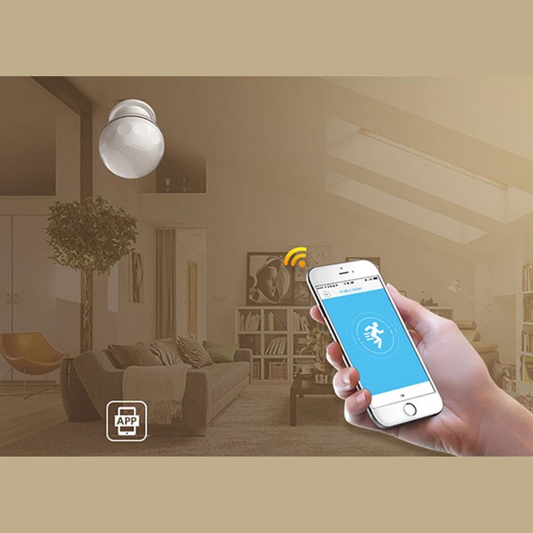 S-Link Swapp SL-EG02 Akıllı Ev Güvenliği Kablosuz Hareket Sensörü Wifi - 32842