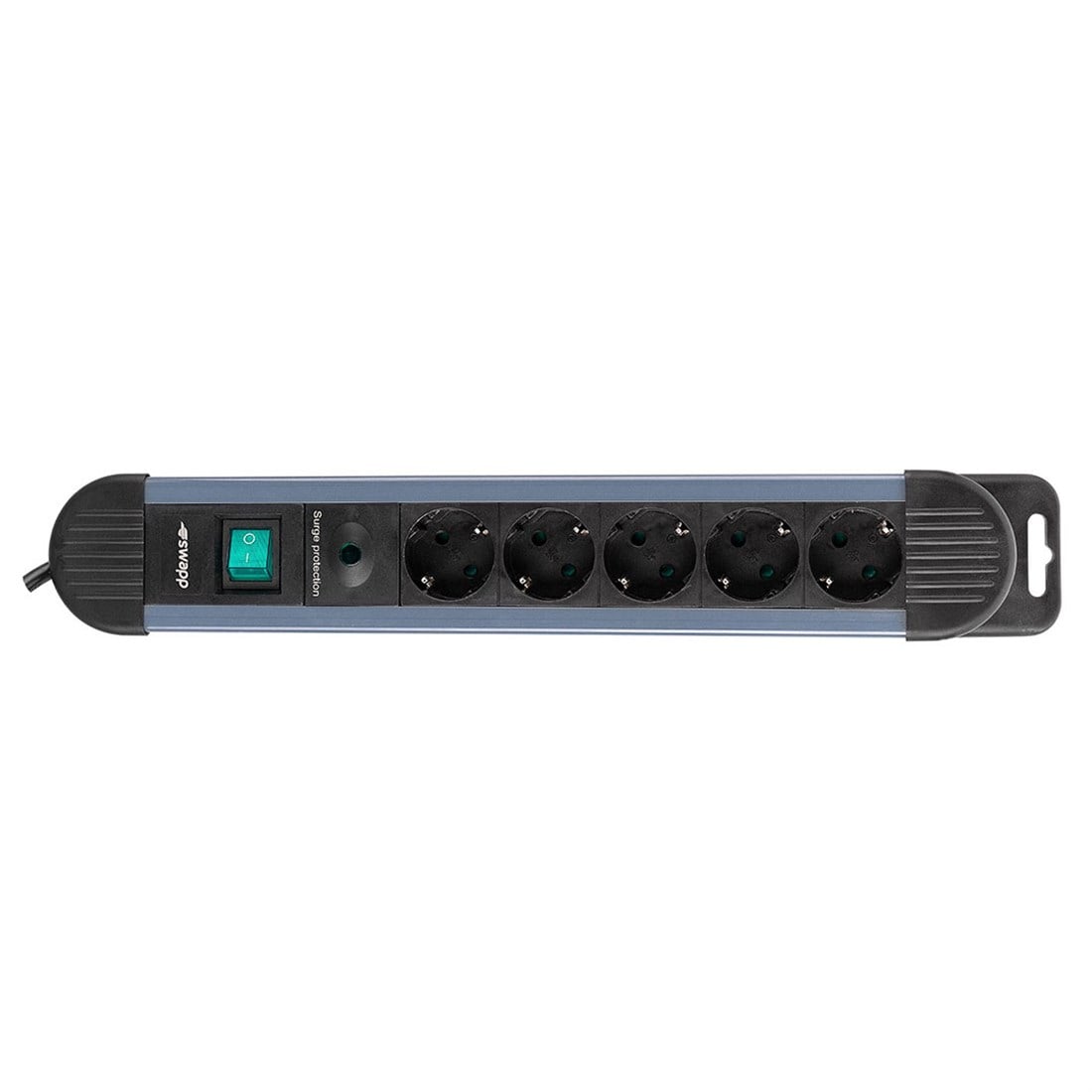 S-link Swapp SPGKS05 1.5m 3G1.5mm2 900 Joule 5Li Akım Kor. Gri Priz Çoklayıcı 17382